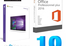 Bundle 10 Licencias Windows 10 Pro + Paquetería Microsoft Office Professional 2016 Digital Key