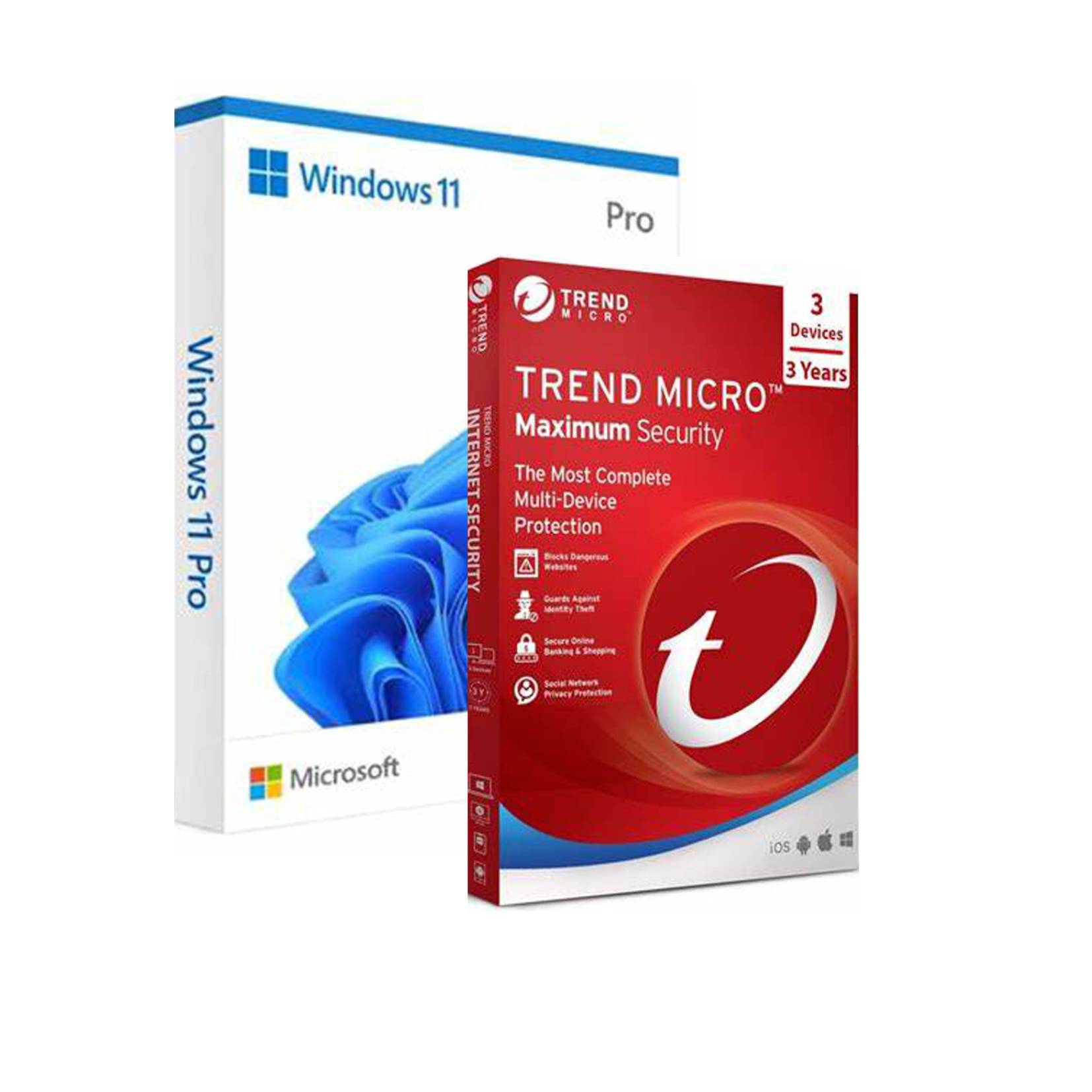 Licencia Windows 11 Pro + 1 Antivirus Trend Micro Digital Key