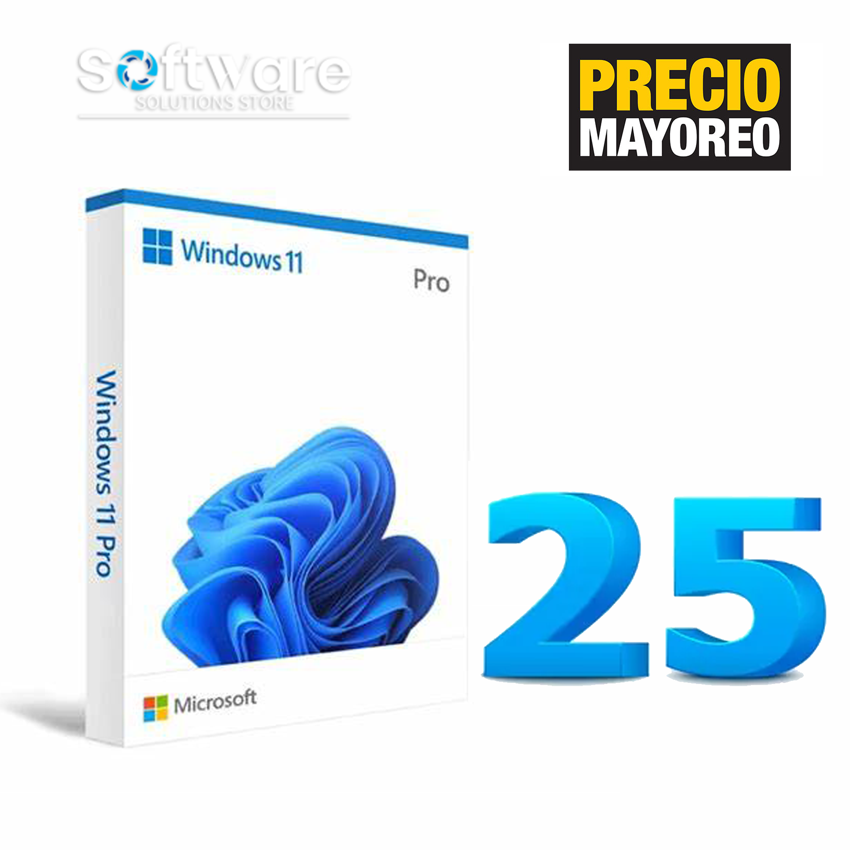 Paquete 25 Licencias Windows 11 Pro Digital Key